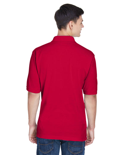 Harriton Men's Easy Blend™ Polo M265 #color_RED