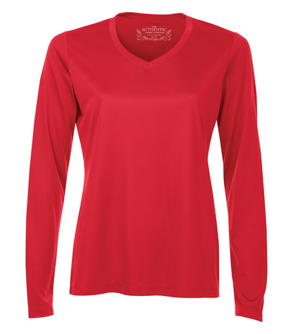 Atc ProTeam L/S V-Neck Lds' Tee L3520LS #color_True Red