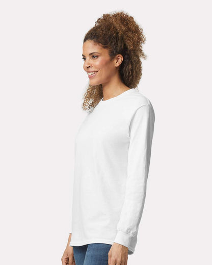 Gildan Ultra Cotton® Long Sleeve T-Shirt 2400 #colormdl_White