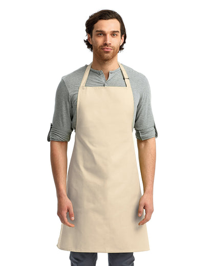 Artisan Collection by Reprime Unisex 'Colours' Recycled Bib Apron RP150 #color_NATURAL