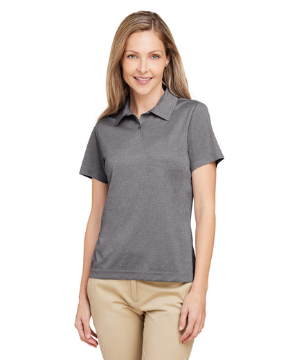 Team 365 Ladies' Zone Sonic Heather Performance Polo TT51HW #color_DARK GREY HEATHR