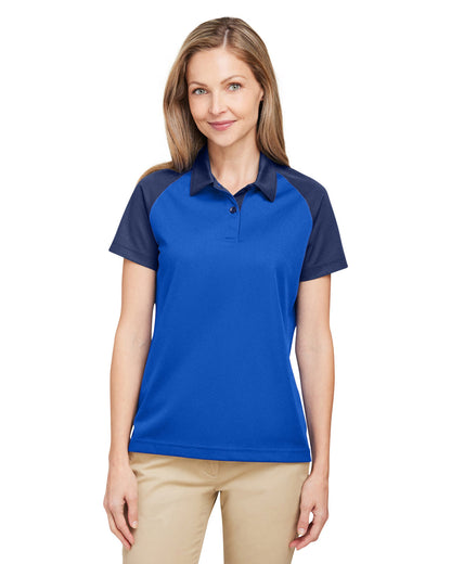 Team 365 Ladies' Command Snag-Protection Colorblock Polo TT21CW #color_SP ROYL / S DK NV