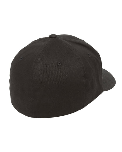 Flexfit Adult Brushed Twill Cap 6377 #color_BLACK