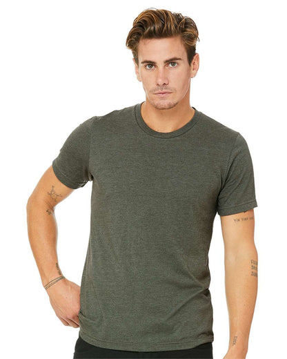 BELLA + CANVAS CVC Jersey Tee 3001CVC #colormdl_Heather Military Green