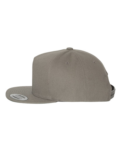 YP Classics Five-Panel Cotton Twill Snapback Cap 6007 #color_Grey