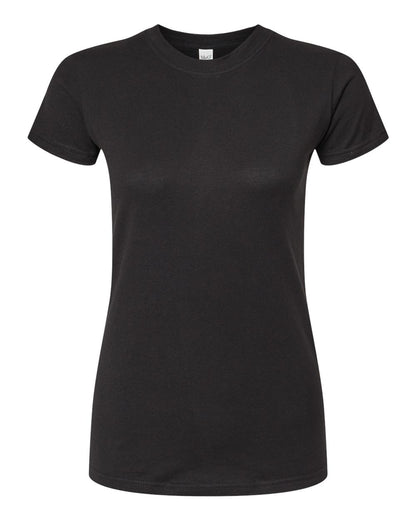 M&O Women's Fine Jersey T-Shirt 4513 #color_Fine Black