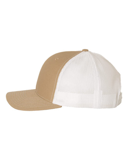 Richardson Snapback Trucker Cap 112 #color_Khaki/ White