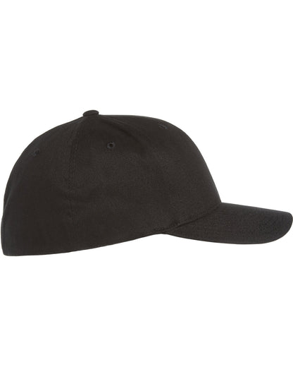 Flexfit Adult Brushed Twill Cap 6377 #color_BLACK