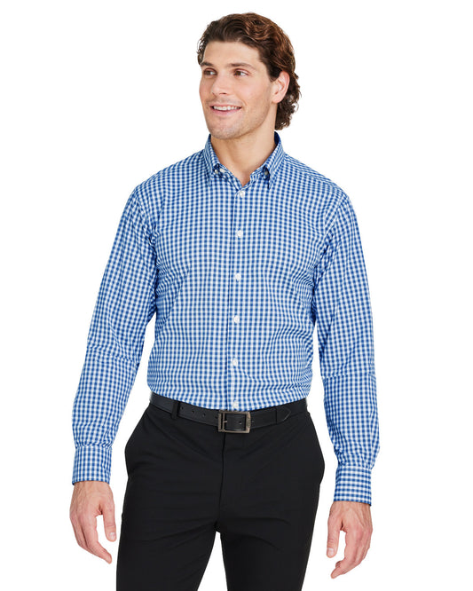 Devon & Jones CrownLux Performance® Men's Gingham Shirt DG536