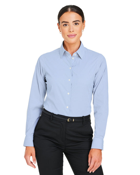 Devon & Jones CrownLux Performance® Ladies' Microstripe Shirt DG537W