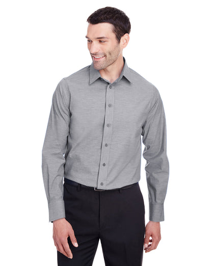 Devon & Jones Men's Crown Collection® Stretch Pinpoint Chambray Woven Shirt DG562 Devon &amp; Jones Men&#39;s Crown Collection® Stretch Pinpoint Chambray Woven Shirt DG562