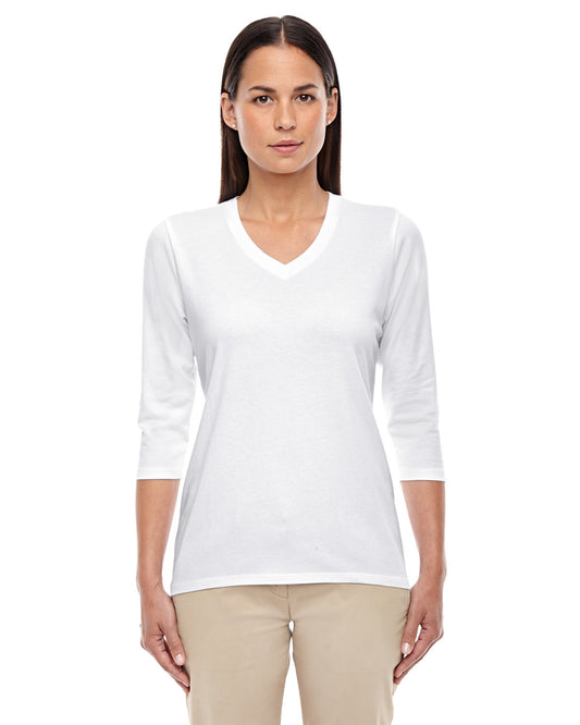 Devon & Jones Ladies' Perfect Fit™ Bracelet-Length V-Neck Top DP184W