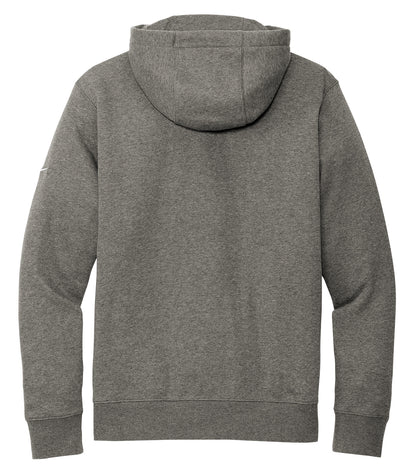 Nike Club Fleece FZ Coporate Hoodie DR1513 #color_Charcoal Heather