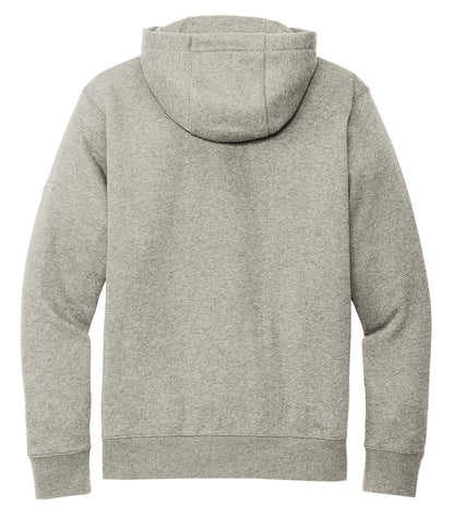 Nike Club Fleece FZ Coporate Hoodie DR1513 #color_Dark Grey Heather