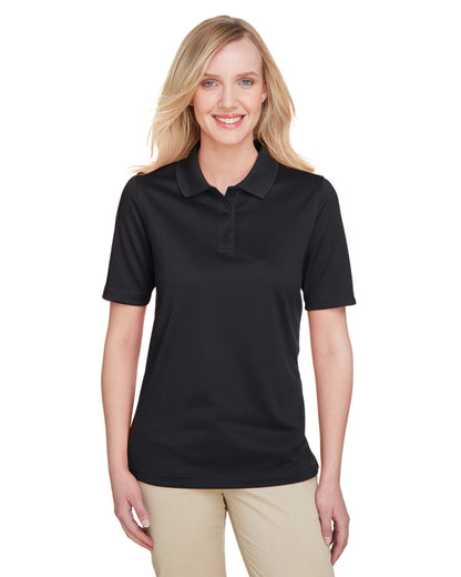 Harriton Ladies' Advantage Snag Protection Plus Polo M348W #color_BLACK