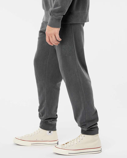 Independent Trading Co. Pigment-Dyed Fleece Pants PRM50PTPD #colormdl_Pigment Black