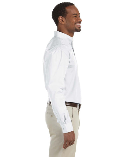 Harriton Men's Essential Poplin M510 #color_WHITE