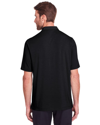 North End Men's Jaq Snap-Up Stretch Performance Polo NE100 #color_BLACK