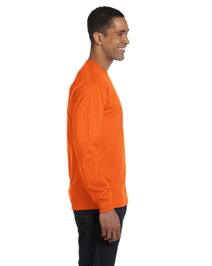 Gildan Adult Long-Sleeve T-Shirt G840 #color_S ORANGE