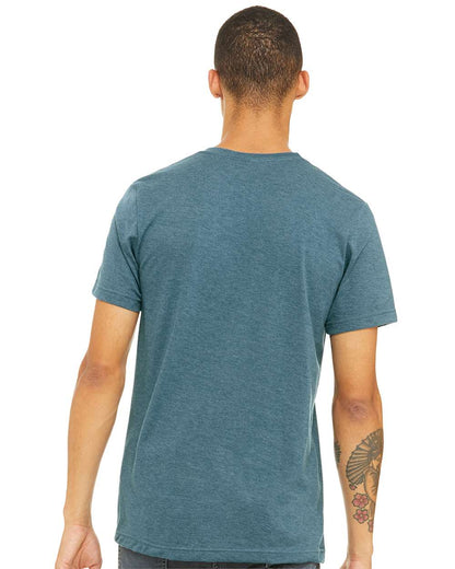 BELLA + CANVAS CVC Jersey Tee 3001CVC #colormdl_Heather Deep Teal