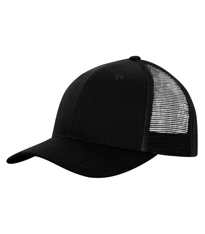 ATC WeRK Accsry Canvas Snapback Trucker Cap WERK1333 #color_Black/Black