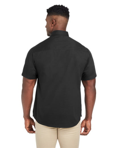 Harriton Men's Advantage IL Short-Sleeve Work Shirt M585 #color_BLACK