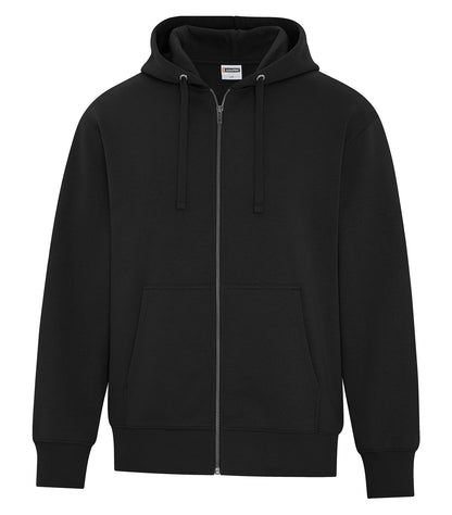 ATC WeRK Heavyweight Fleece FZ Hood WERK422 #color_Black