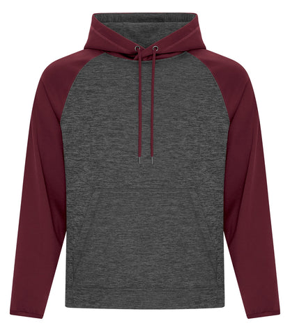 Atc Dynamic Heather TwoTone Hooded F2047 #color_Maroon