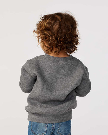 Rabbit Skins Toddler Fleece Crewneck Sweatshirt 3317 #colormdl_Granite Heather