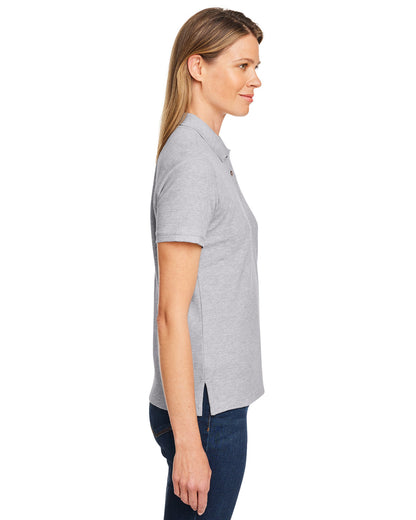 Harriton Ladies' Short-Sleeve Polo M200W #color_GREY HEATHER