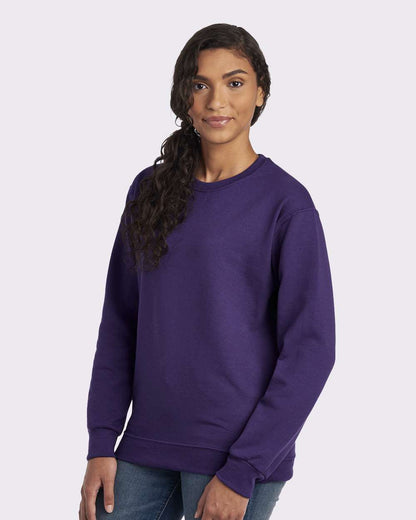 JERZEES NuBlend® Crewneck Sweatshirt 562MR #colormdl_Deep Purple