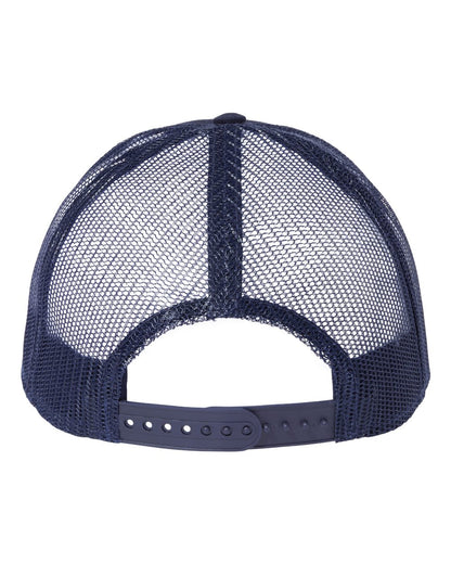 Atlantis Headwear Sustainable Recy Three Trucker Cap RETH #color_Navy/ Navy