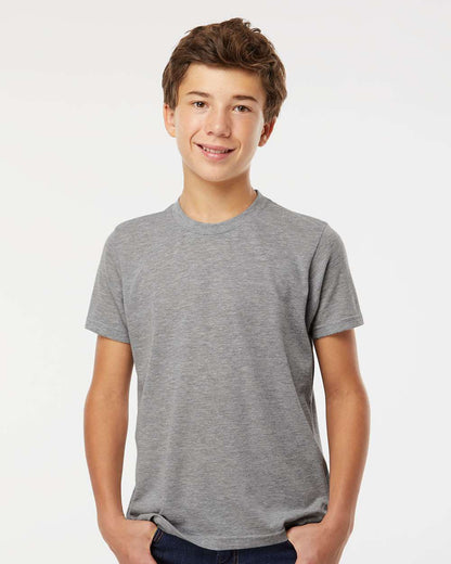 M&O Youth Deluxe Blend T-Shirt 3544 #colormdl_Heather Grey