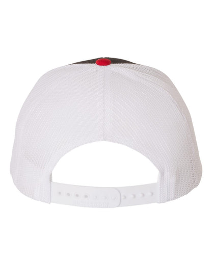 Richardson Snapback Trucker Cap 112 #color_Black/ White/ Red