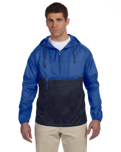 Harriton Adult Packable Nylon Jacket M750 #color_ROYAL / NAVY