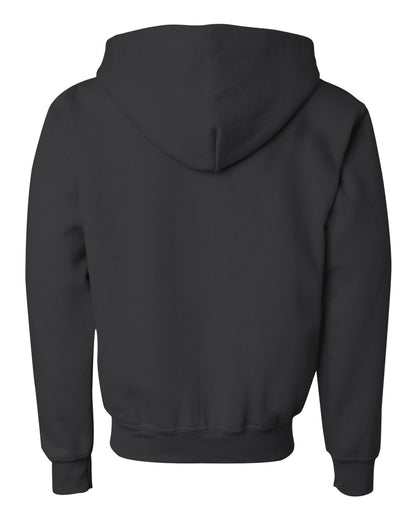 Gildan Heavy Blend™ Youth Full-Zip Hooded Sweatshirt 18600B #color_Black