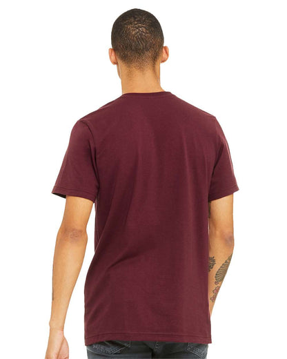 BELLA + CANVAS Jersey Tee 3001 #colormdl_Maroon