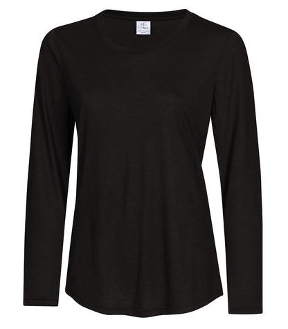 Atc ProSpun Ladies Long Sleeve Tee ATC3615L #color_Black