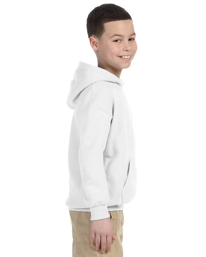 Gildan Youth Heavy Blend™ Hooded Sweatshirt G185B #color_WHITE