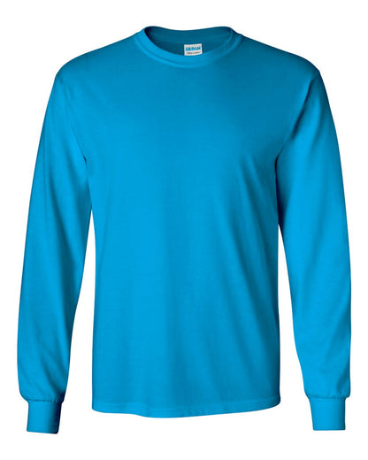 Gildan Ultra Cotton® Long Sleeve T-Shirt 2400 #color_Sapphire