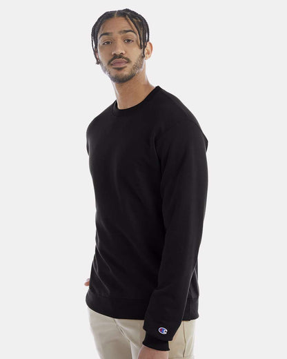 Champion Powerblend® Crewneck Sweatshirt S600 #colormdl_Black