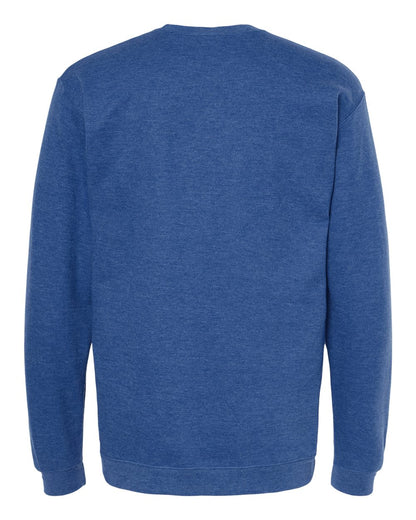 M&O Unisex Crewneck Fleece 3340 #color_Heather Royal