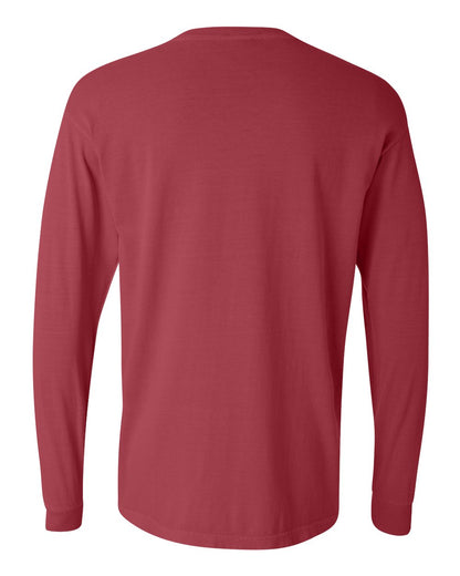 Comfort Colors Garment-Dyed Heavyweight Long Sleeve T-Shirt 6014 #color_Crimson