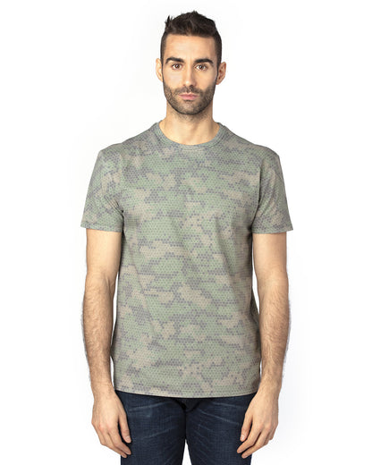 Threadfast Unisex Ultimate CVC T-Shirt 100A #color_GREEN HEX CAMO