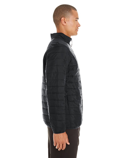 Core365 Men's Prevail Packable Puffer Jacket CE700 #color_BLACK
