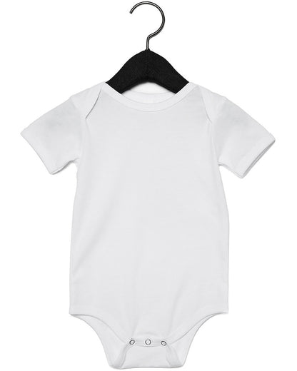 BELLA + CANVAS Infant Jersey Short-Sleeve One-Piece 100B #color_WHITE