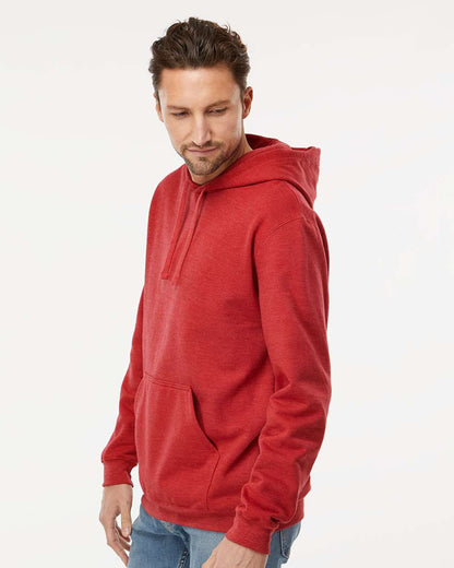 M&O Unisex Pullover Hoodie 3320 #colormdl_Heather Red