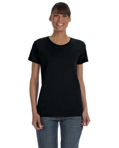 Gildan Ladies' Heavy Cotton™ T-Shirt G500L #color_BLACK