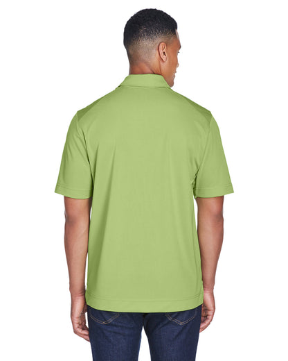 North End Men's Recycled Polyester Performance Piqué Polo 88632 #color_CACTUS GREEN
