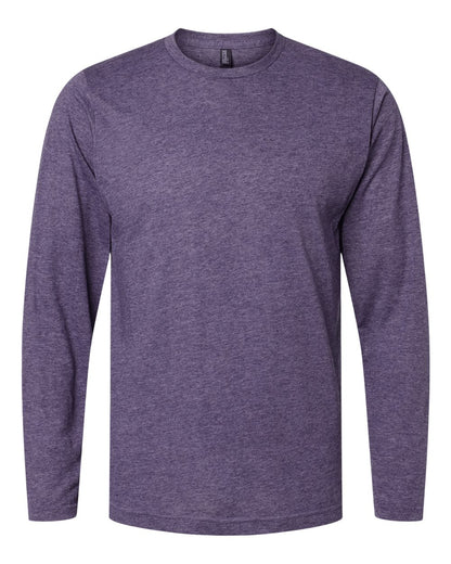 M&O Poly-Blend Long Sleeve T-Shirt 3520 #color_Heather Purple